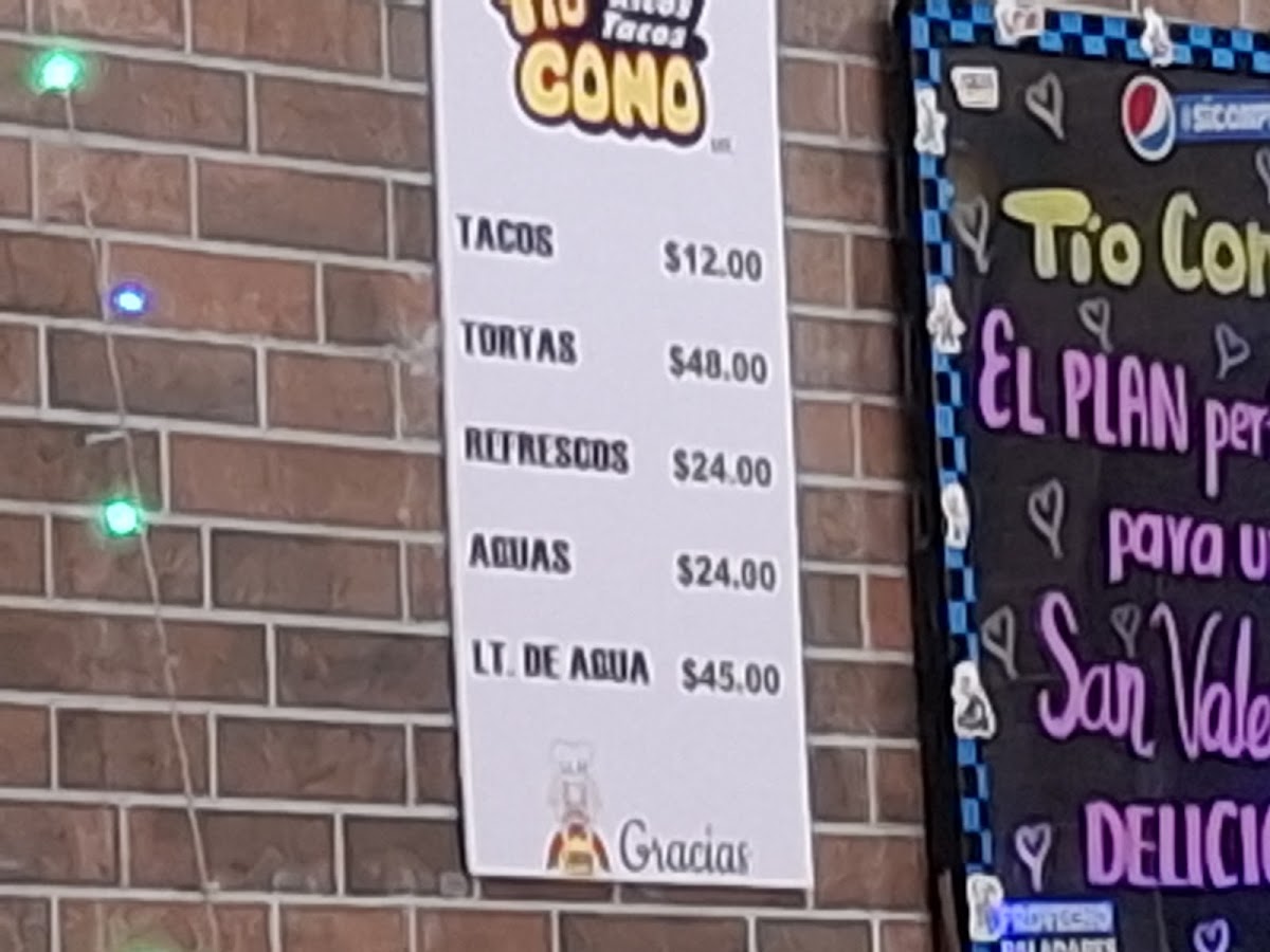 Tio Cono Menu - Image 2